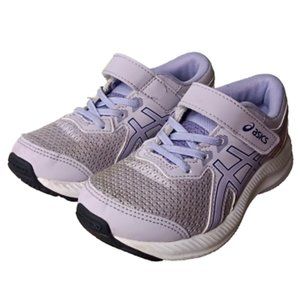 ASICS Girl's Kids Girl's Size 13 Light Purple Violet Hook + Loop Sneaker Shoes